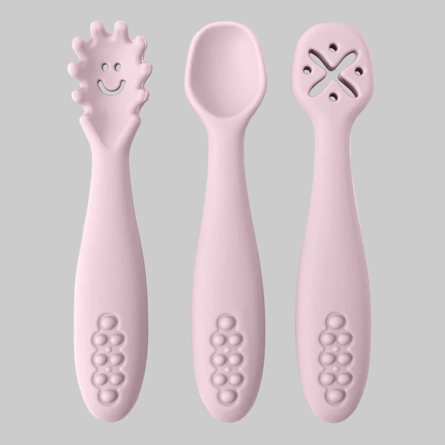 soft silicone learning spoons